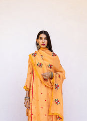 Amaira Orange Straight Kurta Set
