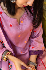 Amaira Purple Straight Kurta Set