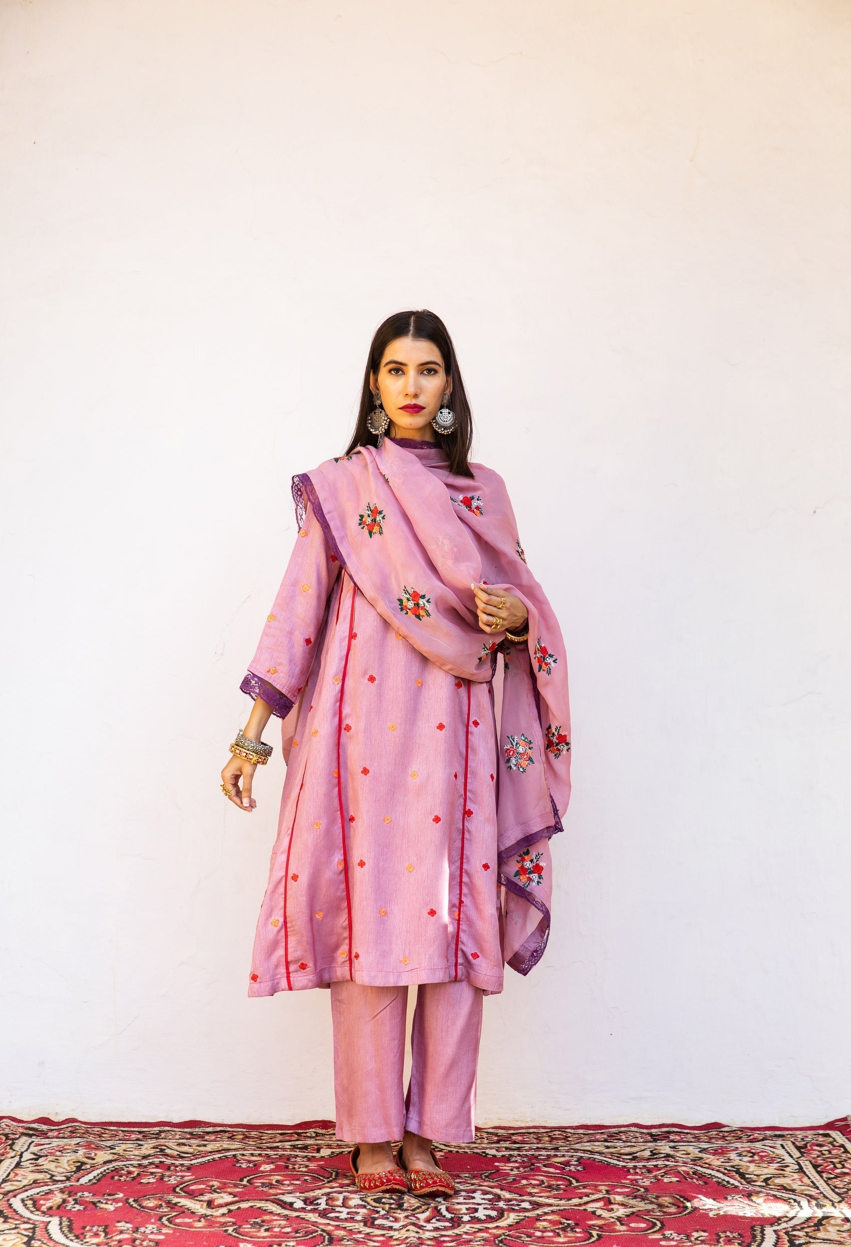 Amaira Purple Straight Kurta Set