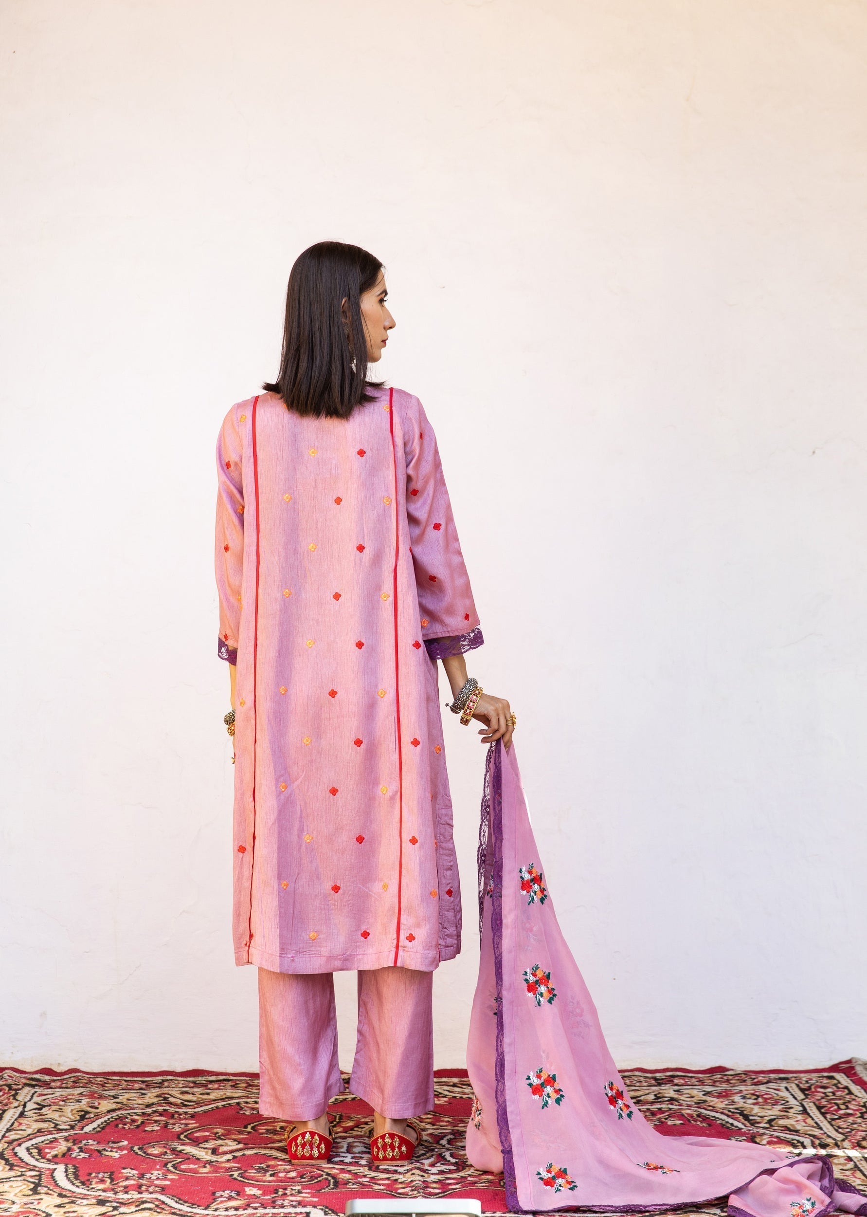 Amaira Purple Straight Kurta Set
