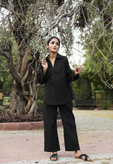 Ekta Black Cotton Co-Ord Set