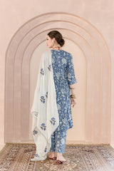 Sparrow Blue Anarkali Set