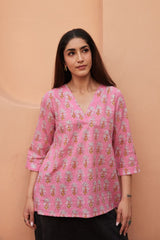 Fida Pink Top