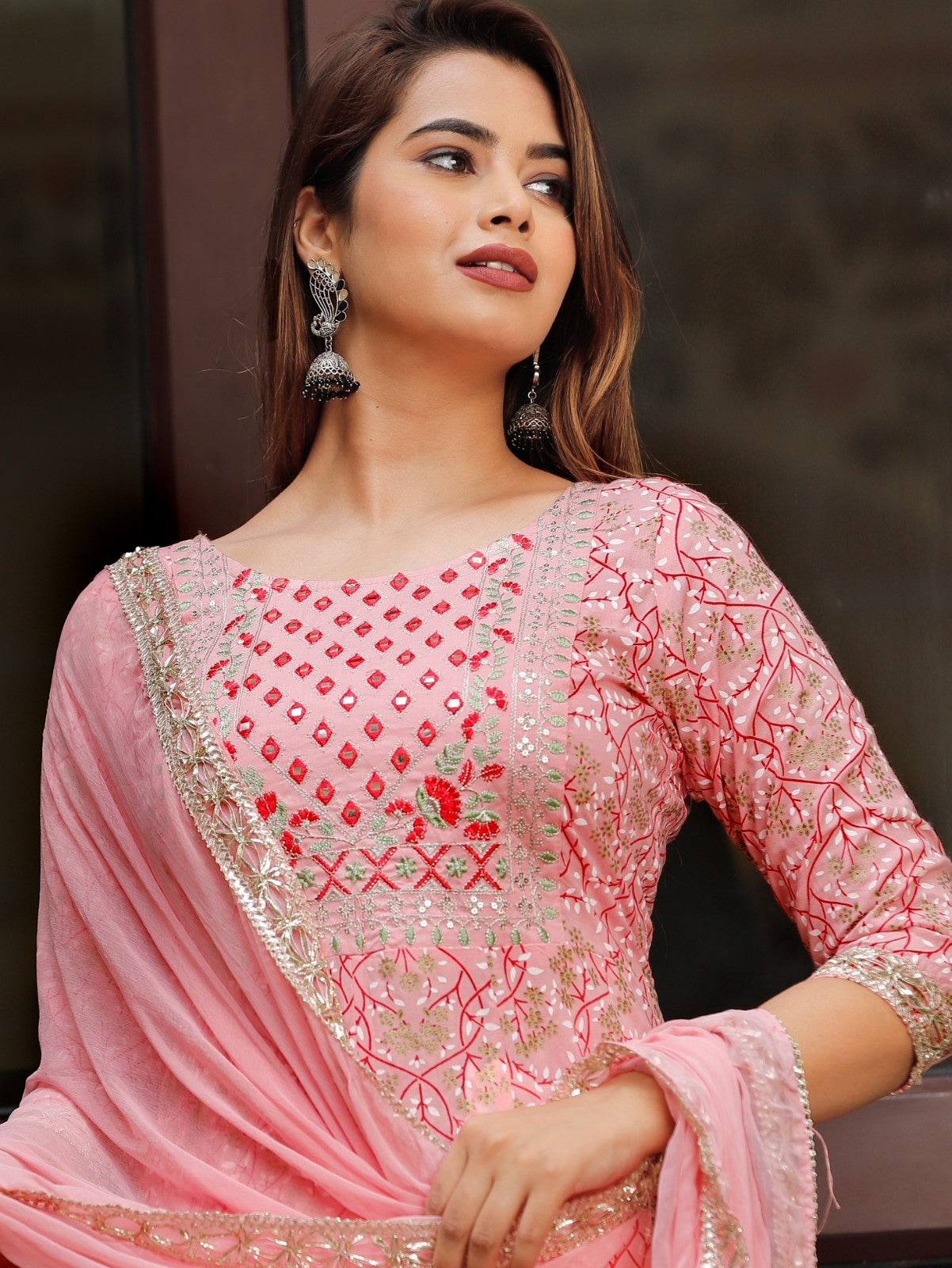 Women  Rayon Kurta Pant Dupatta Set