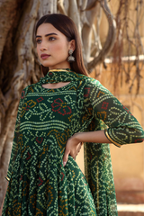 Naaz Emerald Anarkali Kurta Set With Dupatta
