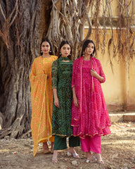 Naaz Emerald Anarkali Kurta Set With Dupatta
