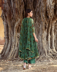 Naaz Emerald Anarkali Kurta Set With Dupatta