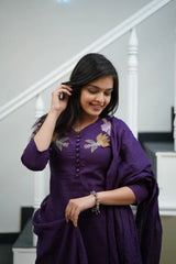 Biba Pure Cotton Kurti With Embroidery Work  For Women