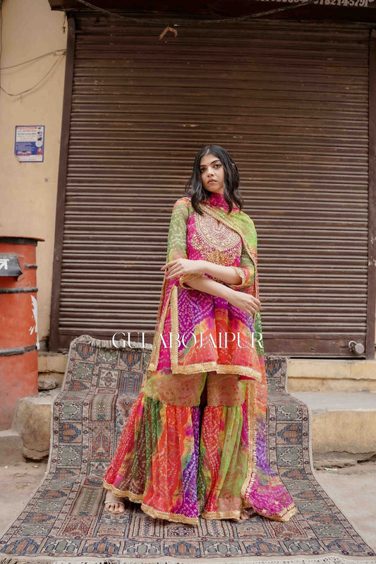 Qala Pink Sharara Set