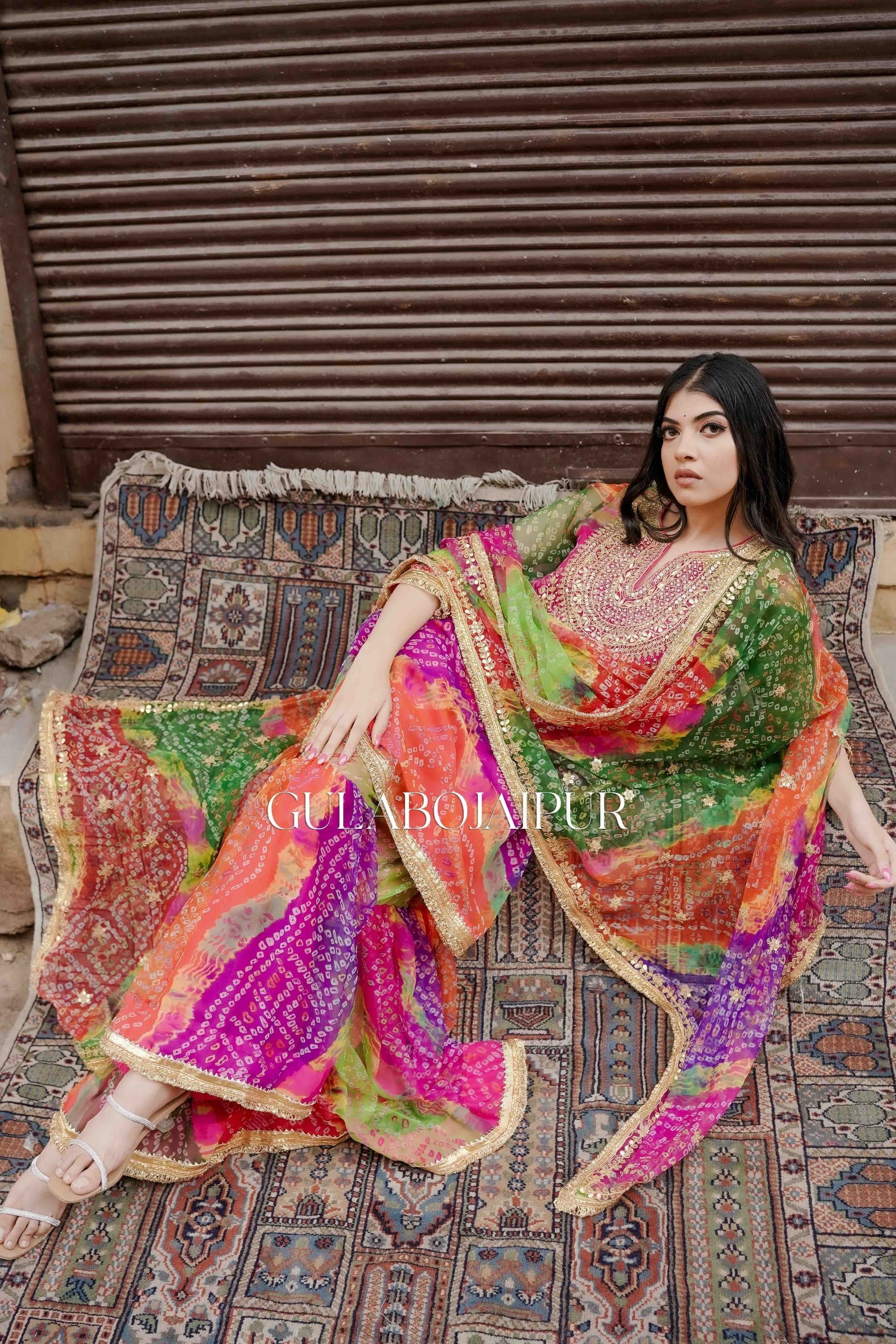 Qala Pink Sharara Set