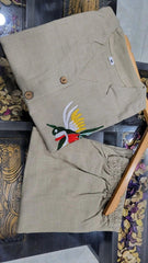 Women'S Sleeveless Embroidered Linen Two-Piece Set