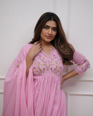 Biba Beautiful Embroidery And Sequence Work Set For Women