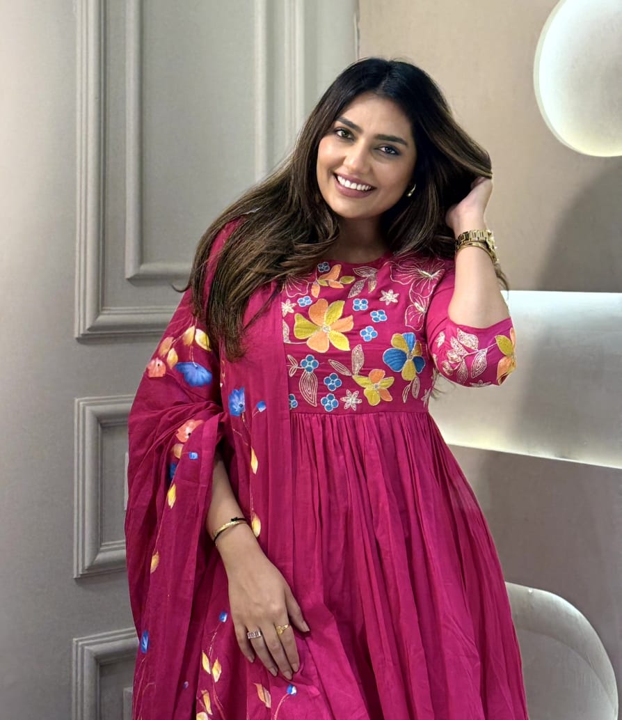 Biba Beautiful Embroidery With Suqes Heavy Suit For Women