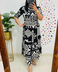 Biba Monochrome Magic: Black & White Tribal Print Co-Ord Set