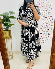 Biba Monochrome Magic: Black & White Tribal Print Co-Ord Set