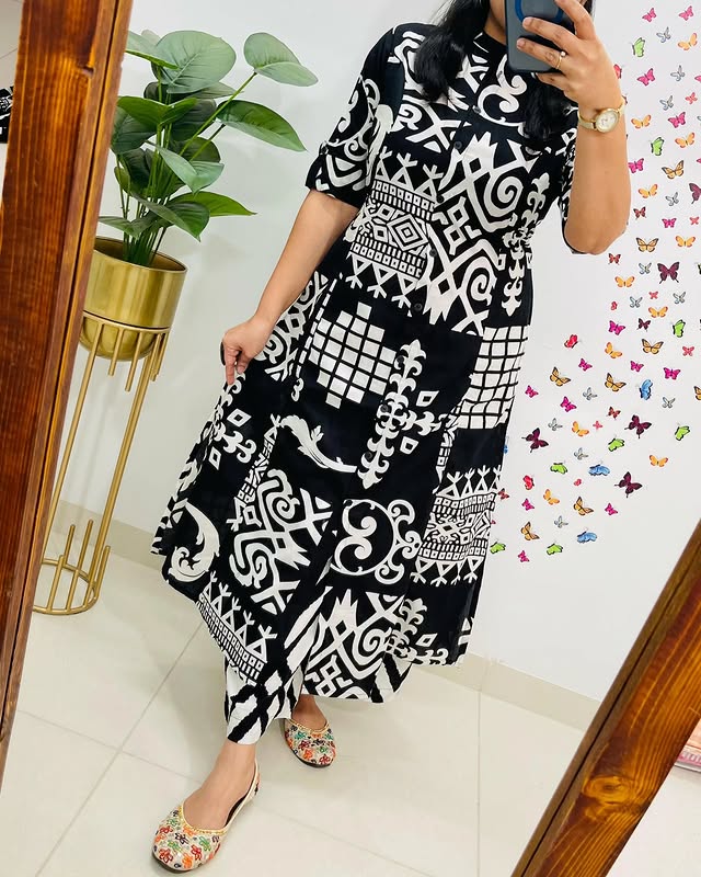 Biba Monochrome Magic: Black & White Tribal Print Co-Ord Set